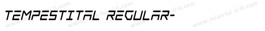 TempestItal Regular字体转换